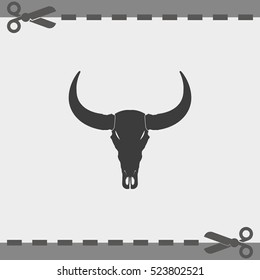 Bull skull icon.