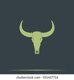 Bull skull icon.