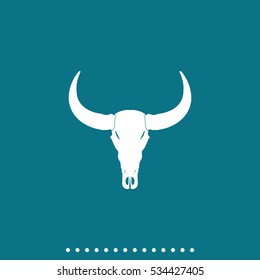 Bull skull icon.