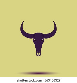 Bull skull icon.