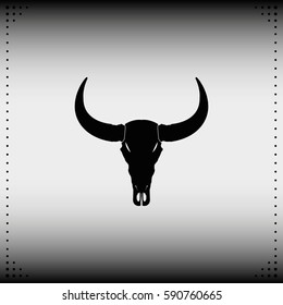 Bull skull icon.
