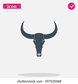 Bull skull icon.