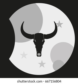 Bull skull icon.