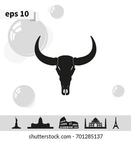 Bull skull icon.