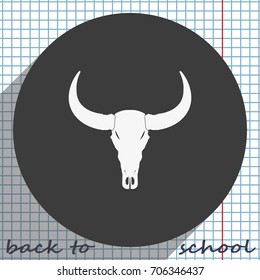 Bull skull icon.