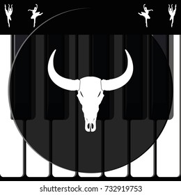 Bull skull icon.