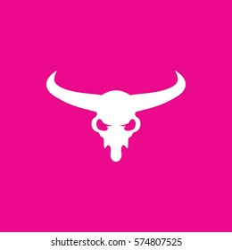 bull skull icon illustration isolated vector sign symbol