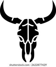 Bull skull Line vector Icon Design