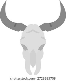 Bull caveira Linha vetor Ícone Design