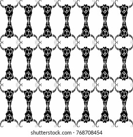 Bull skull pattern graphic design vector art