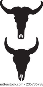 Bull skull svg, Animal skull, buffalo silhouettes svg