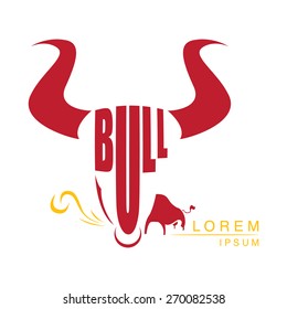 Bull symbol concept - vector illustration