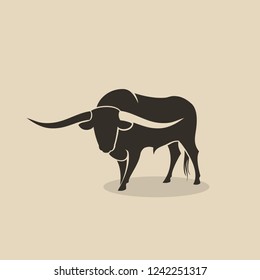 Bull symbol - isolated vector illustration