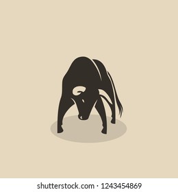 Bull symbol - isolated vector illustration