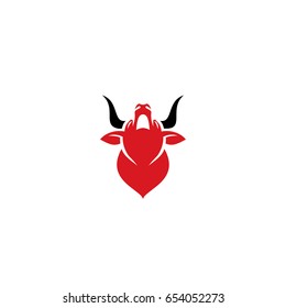 Bull symbol - vector illustration