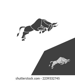 Bull Taurus Buffalo Logo design vector Template.EPS 10