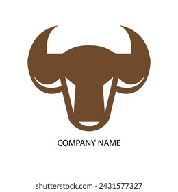 bull taurus horn head logo, icon, sign and symbol 