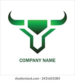 bull taurus horn head logo, icon, mascot, sign and symbol 