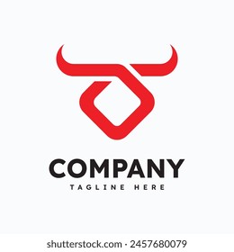 Bull Taurus Logo icon, Template vector illustration
