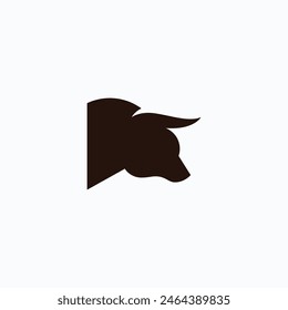 Bull Taurus Logo icon, Template vector illustration