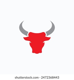 Bull Taurus Logo icon, Template vector illustration