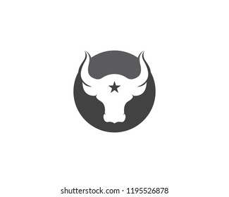 Bull Taurus Logo Template Stock Vector (Royalty Free) 1195526878 ...