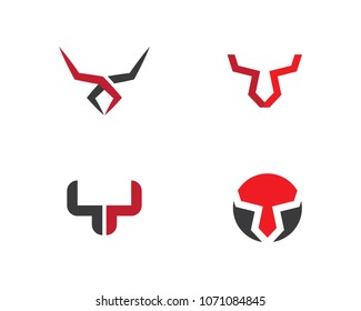 Bull Taurus Logo Template vector icon illustration
