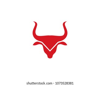 Bull Taurus Logo Template vector icon illustration