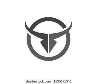 Bulls Head Mascot Logo Gaming Sport Stock Vector (Royalty Free) 1400710421