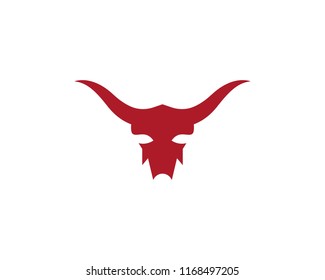 Bull Taurus Logo Template vector icon illustration