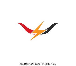 Bull Taurus Logo Template vector icon illustration