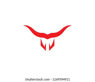 Bull Taurus Logo Template vector icon illustration