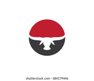 Bull Taurus Logo Template vector icon illustration