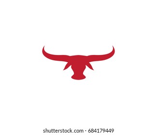 Bull Taurus Logo Template vector icon illustration