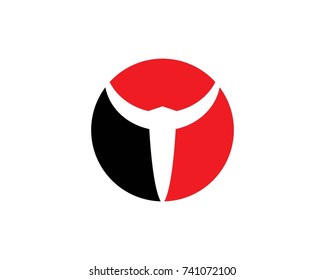 Bull Taurus Logo Template vector icon illustration