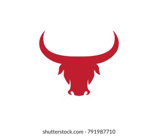 Bull Taurus Logo Template vector icon illustration