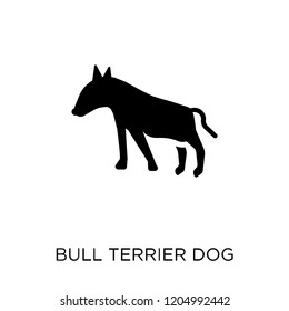 Bull Terrier dog icon. Bull Terrier dog symbol design from Dogs collection. Simple element vector illustration on white background.