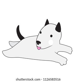 Bull terrier dog  ( vector )
