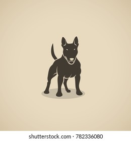 Bull Terrier dog - vector illustration