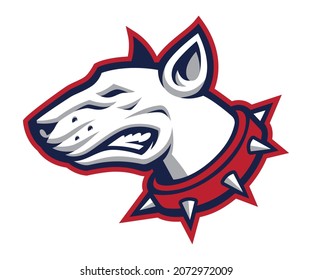 Bull Terrier Head Vector Mascot