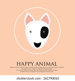 Bull terrier logo.