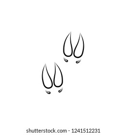 bull tracks icon. Element of animal track for mobile concept and web apps. Hand drawn bull tracks icon can be used for web and mobile