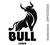 Bull Vector. Angry bull logo