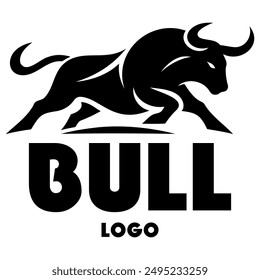 Bull Vector. Angry bull logo