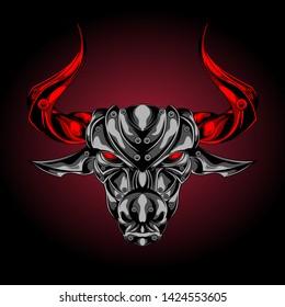 bull vector for commercial use