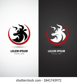 Bull Vector Graphic logo Design , vector illustration