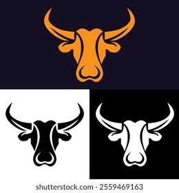 Bull Vector, Bull head, Rodeo, Bull face, Cowboy, Cow head, Cow face, Angry bull,
