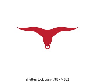 Bull vector icon illustration