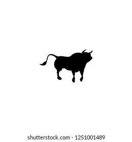 bull vector icon. bull sign on white background. bull icon for web and app