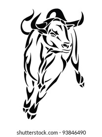 bull - vector illustration